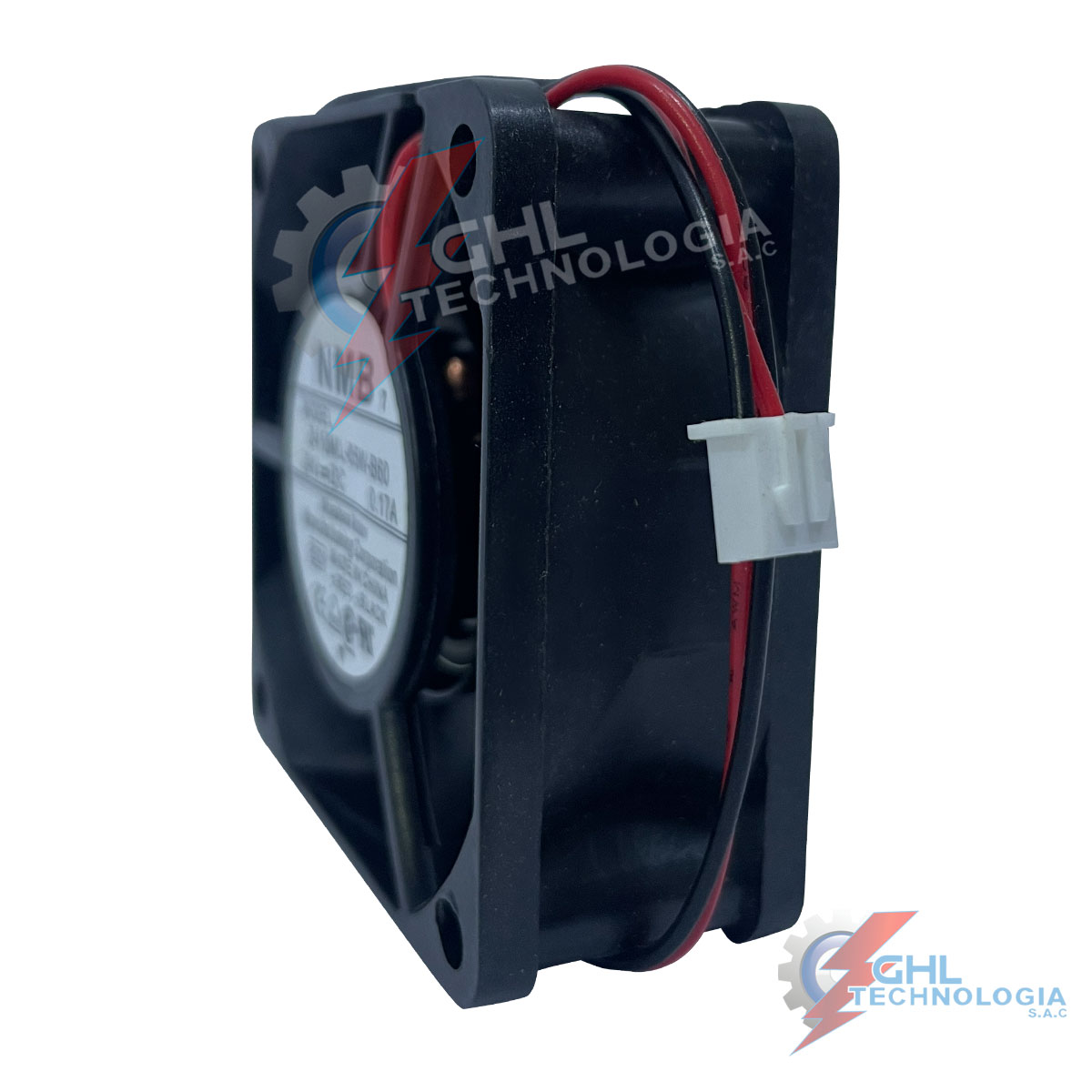 VENTILADOR 24VDC 0.17A 2 HILOS 60X60X25MM NMB 2410ML-05W-B60 2 Ventilador emb 2410ML-05W-B60