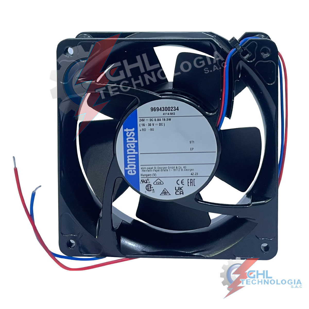 Ventilador Ebmpapst 4114NH3 / 9694300234