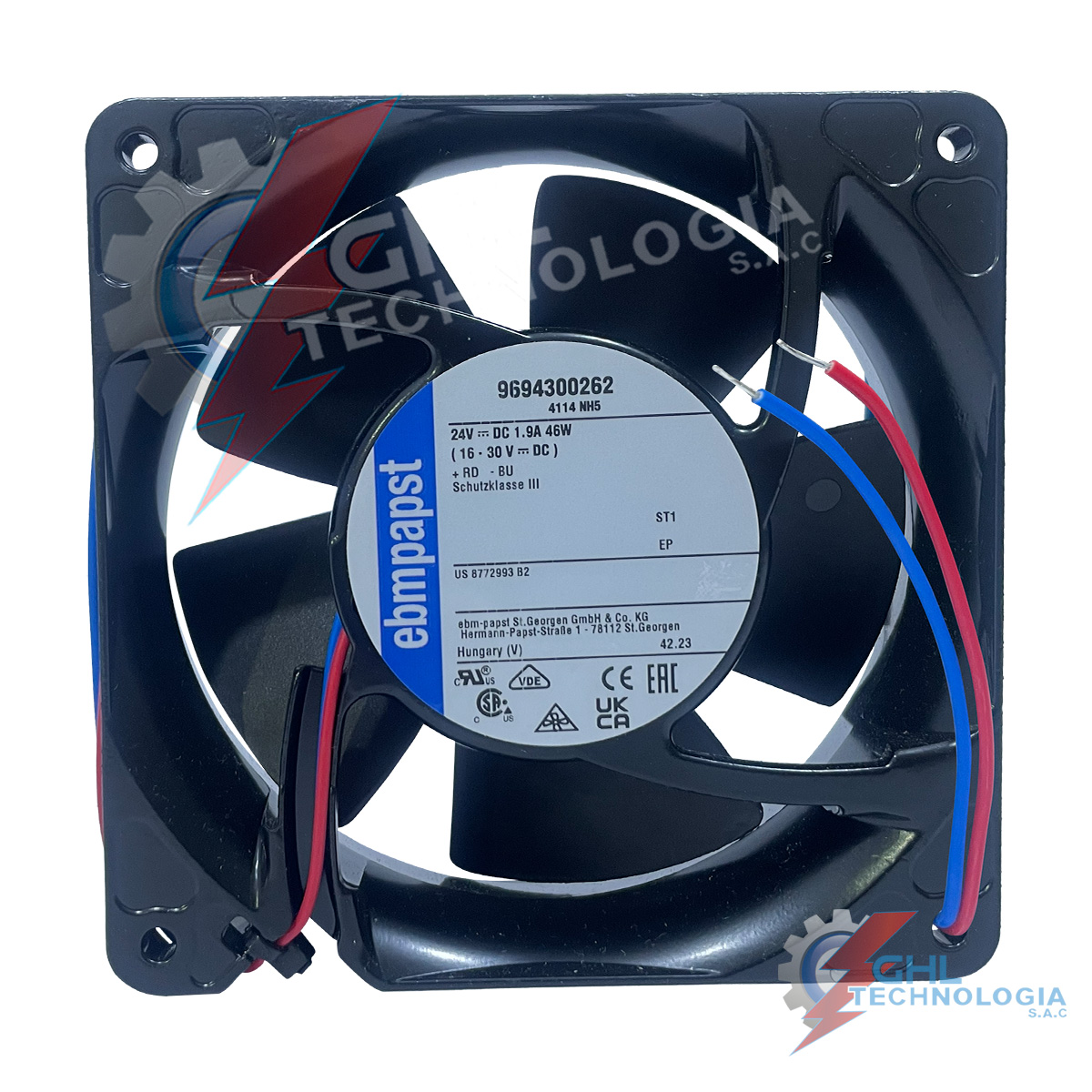 Ventilador Ebmpapst 4114NH5 / 9694300262