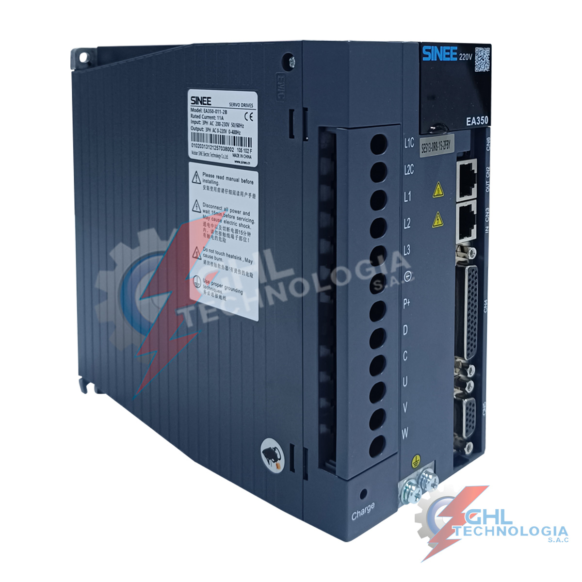 KIT SERVOMECANISMO SINEE 220VAC 5.39Nm 0.85KW 1500RPM 2 Servo drive sinee EA350-011-2B