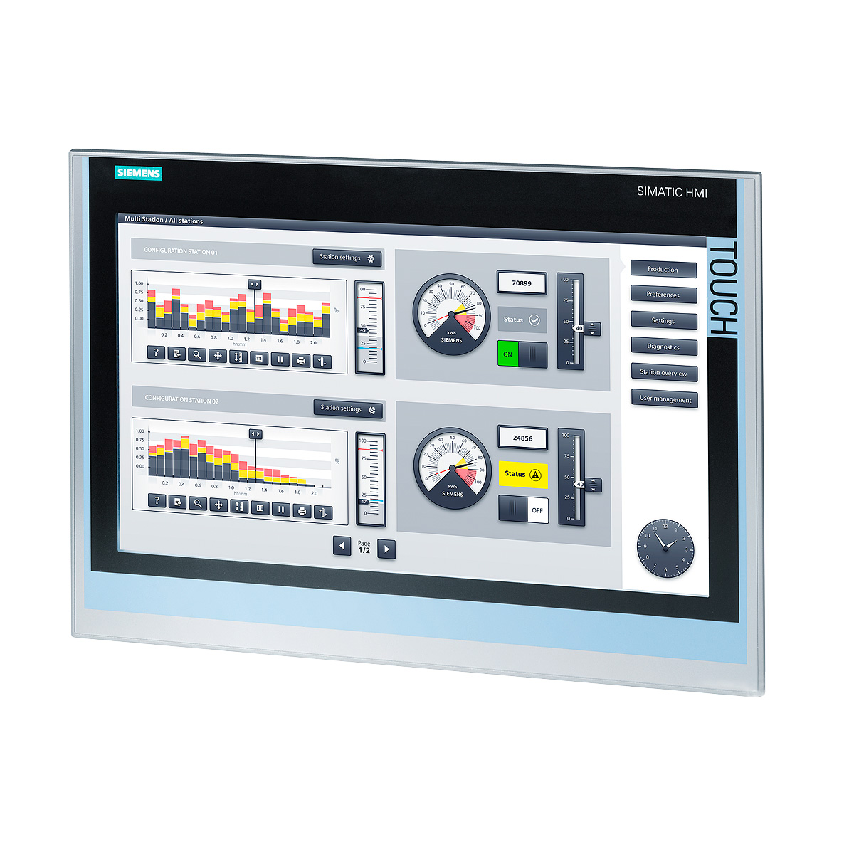 Siemens SIMATIC HMI 6AV2124-0MC01-0AX0