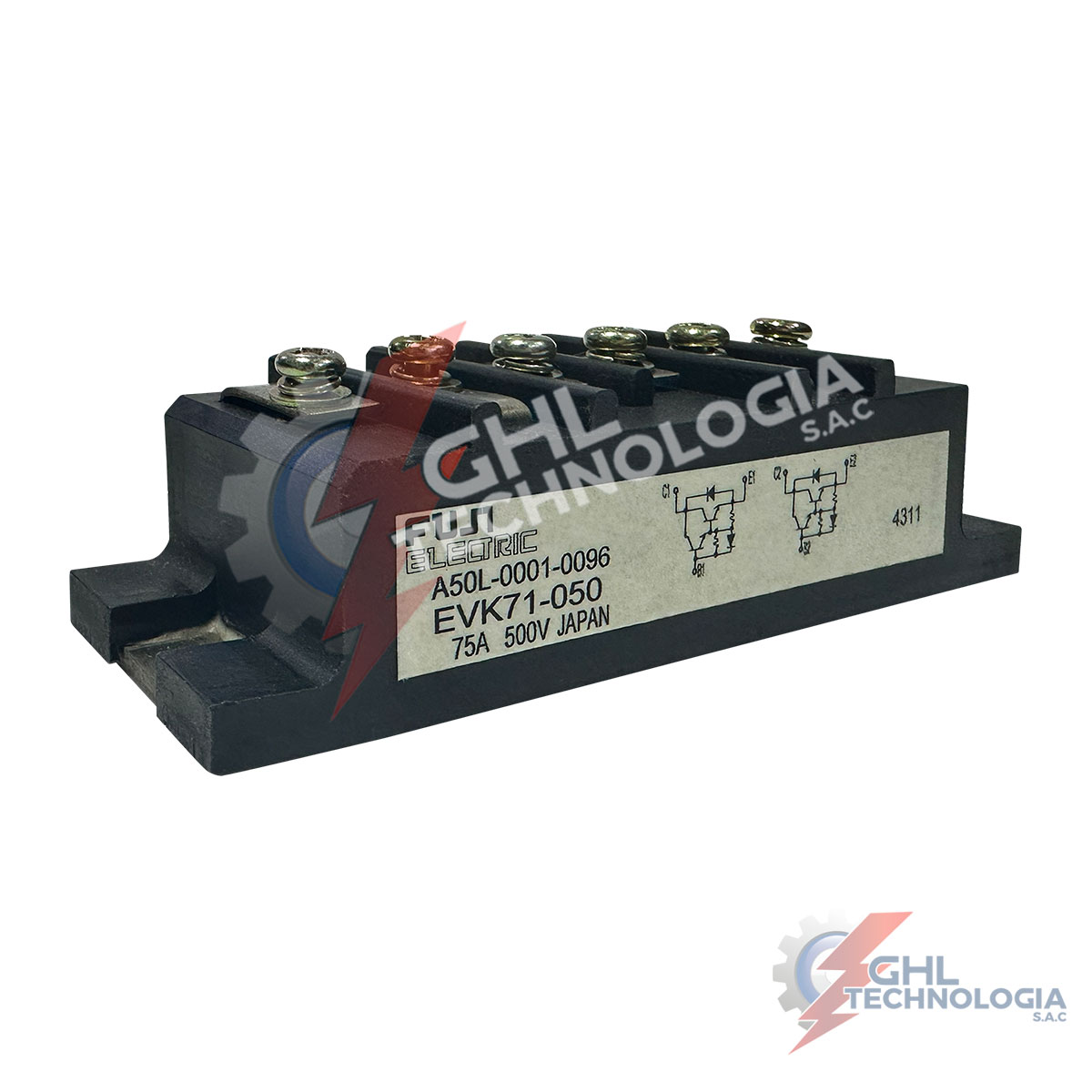 módulo IGBT Fuji ElectricA50L-0001-0096 / EVK71-050 500V 75A
